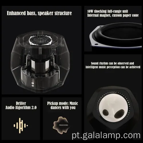 Dançante de líquido magnético dançante para exibição de música visual